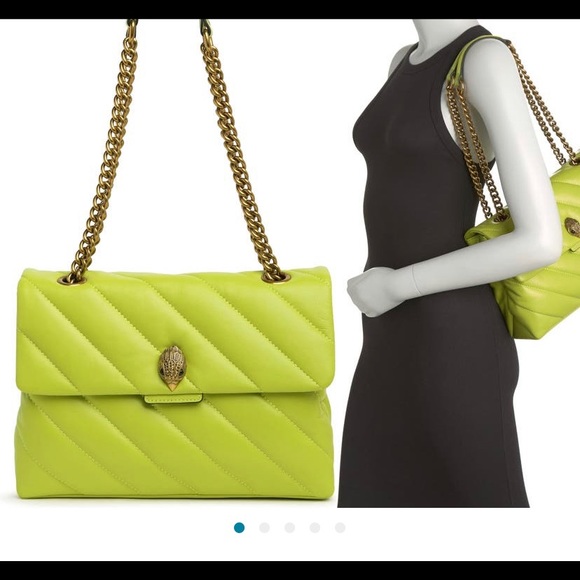 Kurt Geiger bright green large bag - Picture 2 of 3